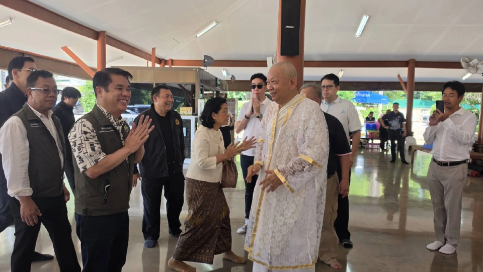 “สุริยะ” ออกจาก รพ. ปุ๊บ โผล่อนุโมทนาบุญงานบวช อธ.ฝนหลวง ทันที