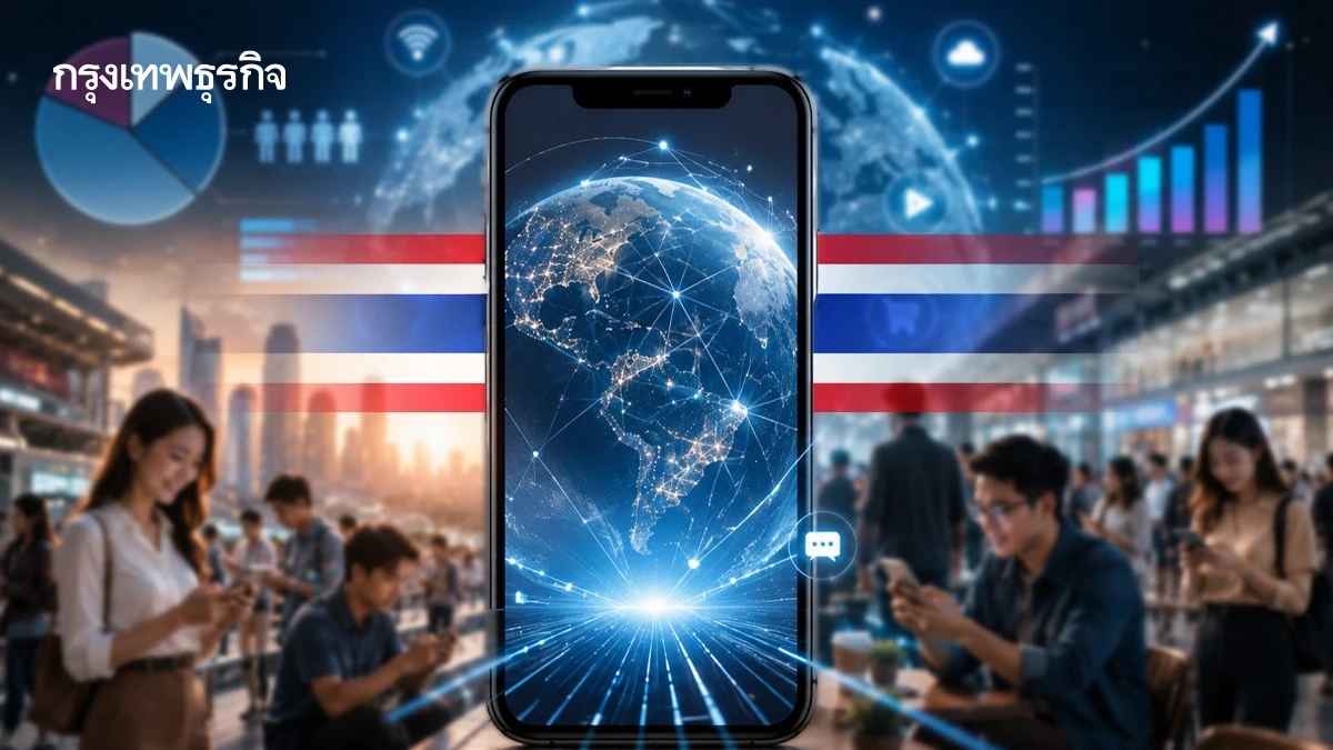 สถิติฯชี้ไตรมาส 1 มือถือครองโลกดิจิทัล คนไทย 92% ใช้ออนไลน์สมาร์ตโฟนแทนคอมพ์