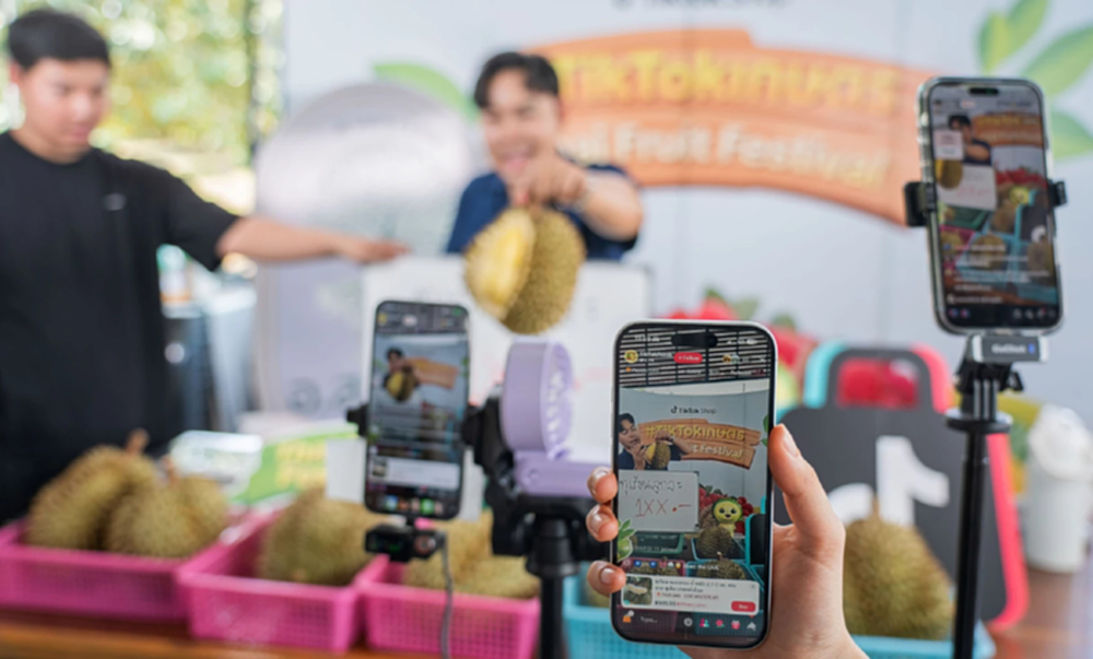 TikTok เผย 'ไลฟ์คอมเมิร์ซ' ดันยอดขายทุเรียนพุ่ง 10.6 เท่า