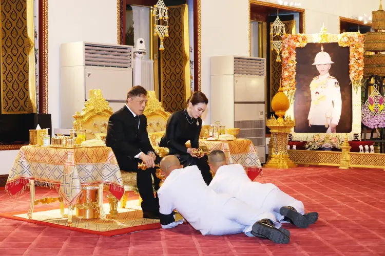 ในหลวง-พระราชินี ทรงบำเพ็ญพระราชกุศลพระพิธีธรรมสวดพระอภิธรรมพระศพ 'เจ้าฟ้าพัชรกิติยาภา'