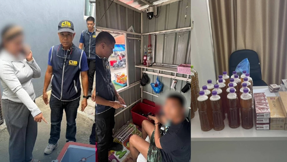 ลุยปทุมธานี! กวาดล้างร้านแผงลอย ขายบุหรี่เถื่อน-น้ำกระท่อม ให้นักเรียน