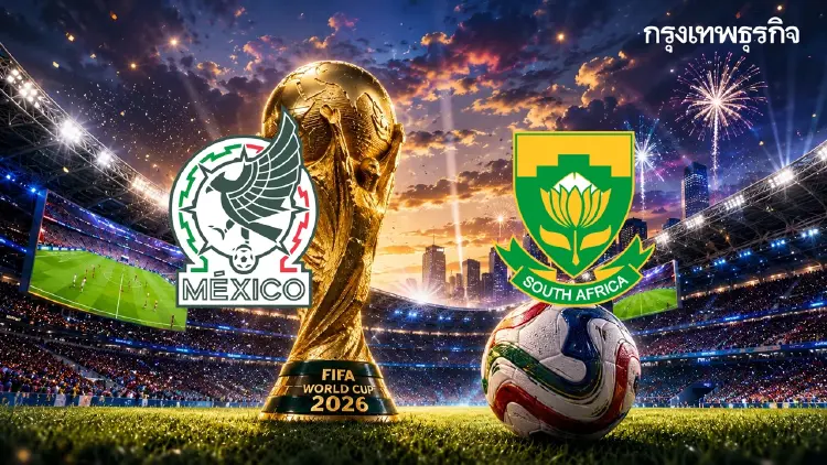 LIVE 🔴 ถ่ายทอดสดพิธีเปิด 'ฟุตบอลโลก 2026' ดูบอลสด ‘เม็กซิโก พบ แอฟริกาใต้’