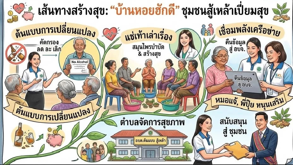 'แช่เท้า เล่าเรื่อง'ใช้สุขภาพนำทาง สู่การเลิกเหล้า-ปลดหนี้