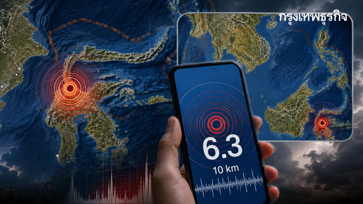 เสี่ยงตึกถล่ม จับสัญญาณ แผ่นดินไหวอินโดนีเซีย ขนาด 6.3 ที่ Sulawesi
