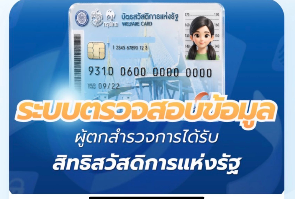 รัฐบาลเปิดระบบเช็กสถานะบัตรสวัสดิการแห่งรัฐ 2569 ยืนยันสิทธิ์สำเร็จแล้ว 8.45 ล้านคน