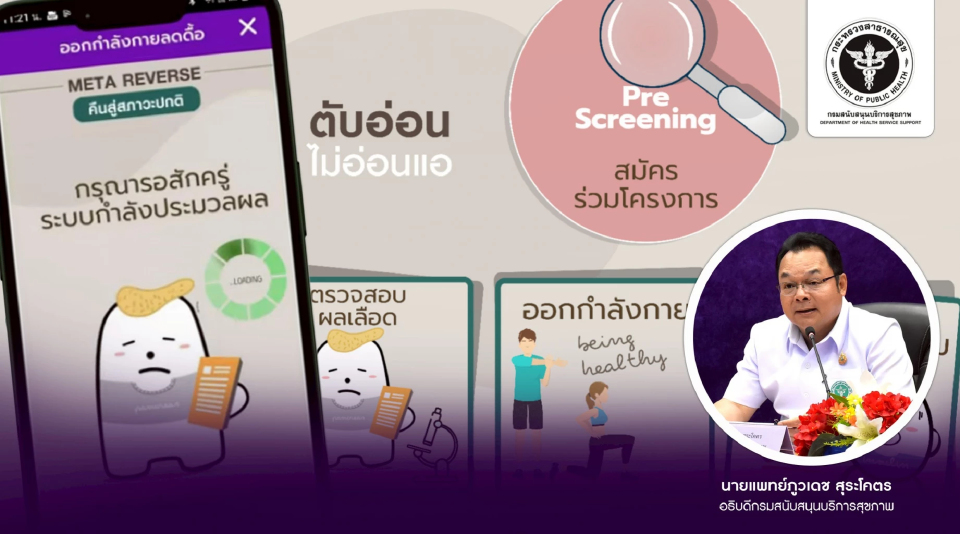 แอปพลิเคชัน ‘Meta Reverse’ ติดตามพฤติกรรมสุขภาพ ตัวช่วยลดเสี่ยงโรค NCDs