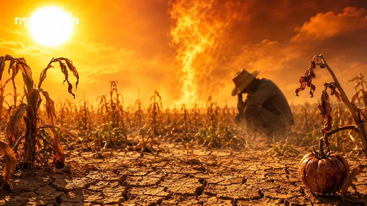 FAO–WMO เตือน 'ความร้อนสุดขั้ว' เขย่าระบบเกษตร ผลผลิตดิ่ง คุกคามชีวิตแรงงาน