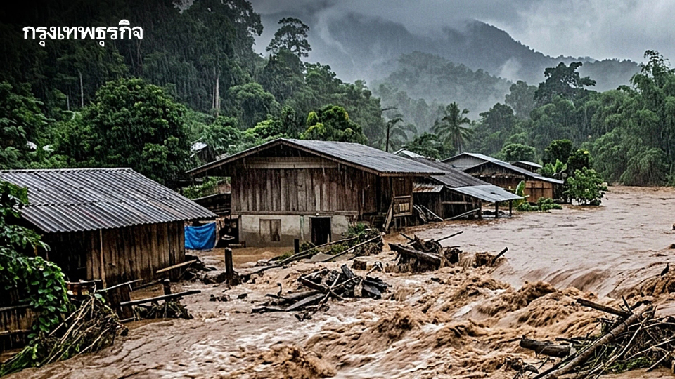 อุตุฯ เตือนฝนถล่มหนักทั่วไทย ระวังน้ำท่วม น้ำป่า ทะเลอันดามันคลื่นสูง 3 เมตร