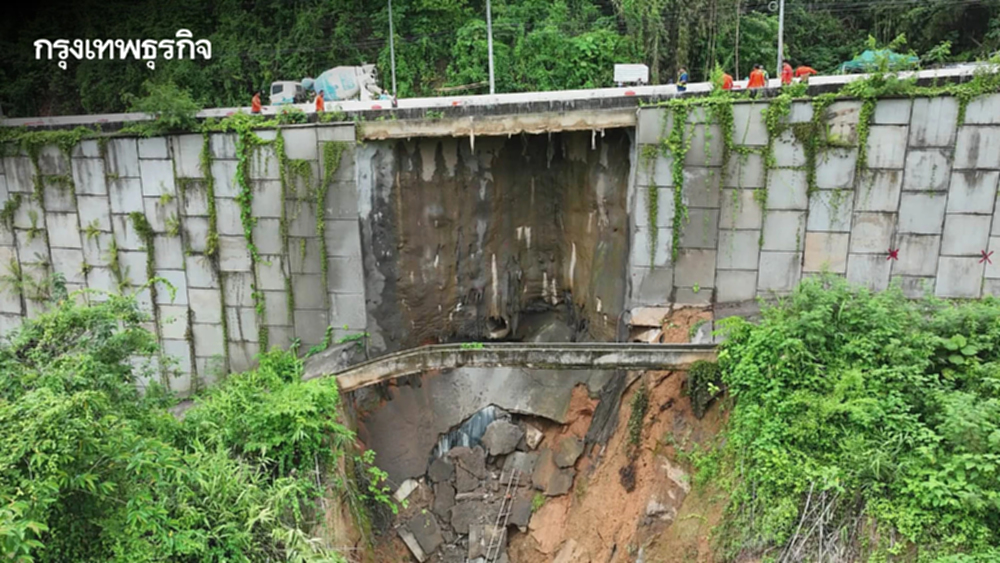 กรมทางหลวง เร่งซ่อมถนน ทล.11 “เขาพลึง” ทรุดเป็นโพรง คาดเสร็จใน 6 เดือน