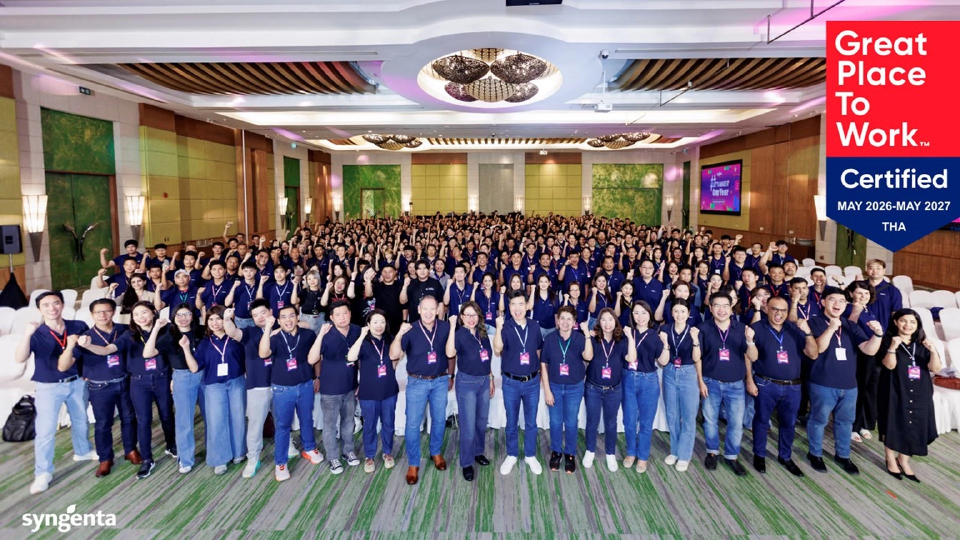ซินเจนทา ประเทศไทย คว้าการรับรอง Great Place To Work® 2026 ตอกย้ำองค์กรแห่งนวัตกรรมที่พนักงานภูมิใจ