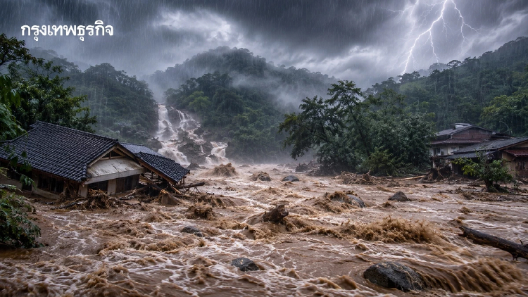 ร่องมรสุมกำลังแรง ทำฝนตกหนัก-น้ำป่าไหลหลาก เช็กพื้นที่เสี่ยง!