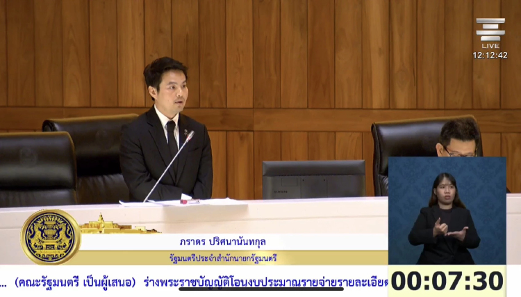 'ภราดร' แจงสภาฯ โอนงบฯ 69 ผูกพัน ใช้คืนคงคลัง 7.1 หมื่นล้าน ต้องรองบฯ ปี 70