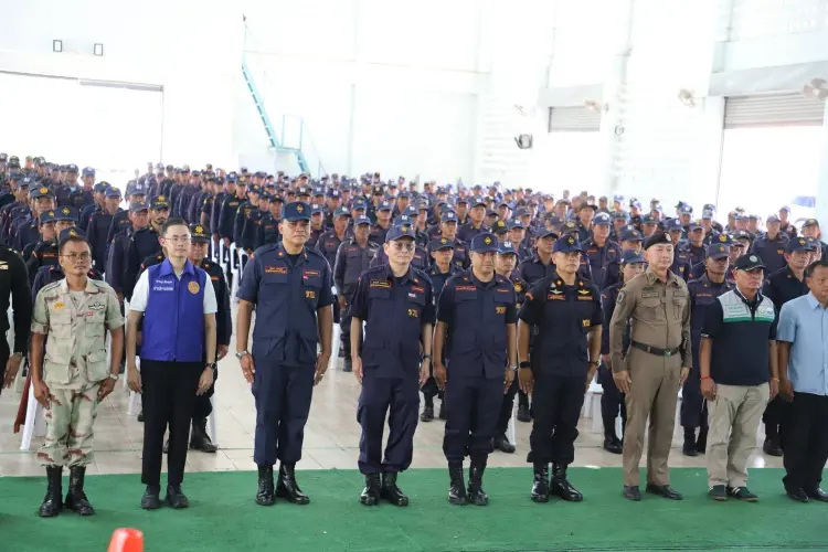 เช็กสถานการณ์ด่วน ชายแดนไทย-กัมพูชา ชรบ.พร้อมดูแลความมั่นคงชุมชน