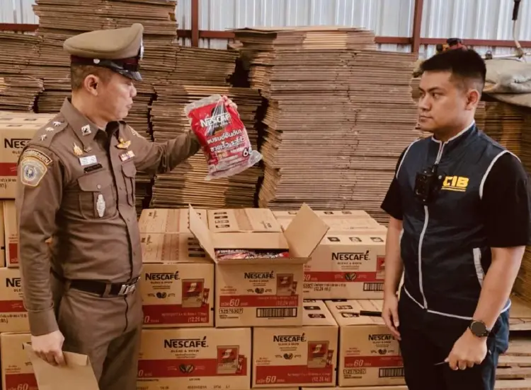อัปเดต ทลายแหล่งผลิตปลอม เนสกาแฟ-โอวัลติน-ดาวน์นี่ ยึดของกลางอื้อ