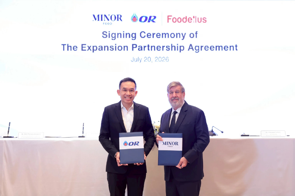 'OR' จับมือ Minor Food ขยาย 4 แบรนด์ร้านอาหาร ตั้งเป้า 150 สาขาภายในปี 2573