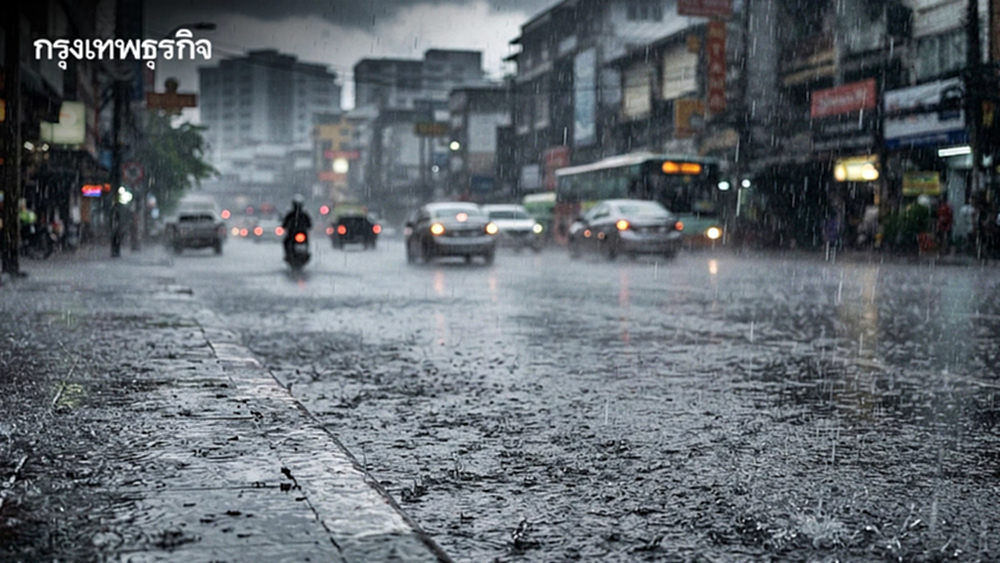 ไทยฝนตกหนัก กรมอุตุฯ เตือน 45 จว. ระวังน้ำท่วมฉับพลัน กทม. ฝนถล่มเย็นนี้ 70%