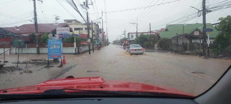 เชียงรายฝนตกหนักน้ำหลากท่วม 4 อำเภอ เร่งเปิดประตูน้ำระบายด่วน