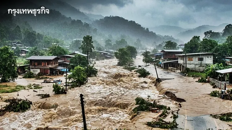 ทั่วไทยอ่วม! อุตุฯ เตือน ฝนตกหนัก 48 จว. เสี่ยงน้ำท่วมฉับพลัน กทม. ไม่รอด ฝนวันนี้ 70%