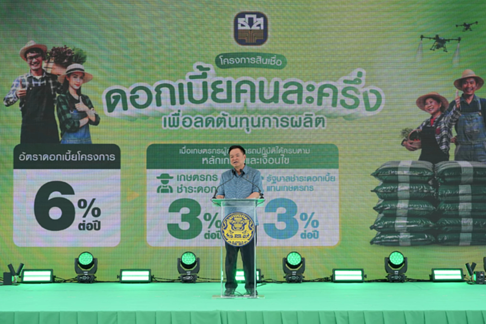 รัฐทุ่ม 3 หมื่นล้าน ผุดสินเชื่อดอกเบี้ยคนละครึ่ง อุ้มเกษตรกร