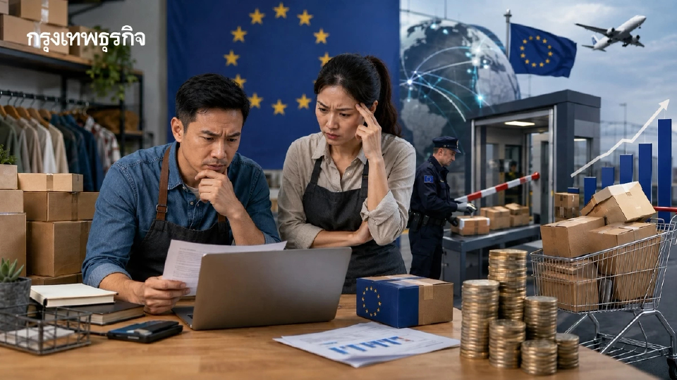 อียูเก็บภาษีพัสดุออนไลน์ กระทบSMEs 'พาณิชย์ ' แนะปรับโมเดลธุรกิจ