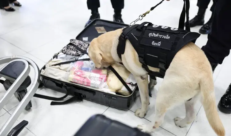 ทอท. เอาจริง ส่ง ตำรวจ K-9 คุมสุวรรณภูมิ สุ่มตรวจสัมภาระ สกัดเสพติด
