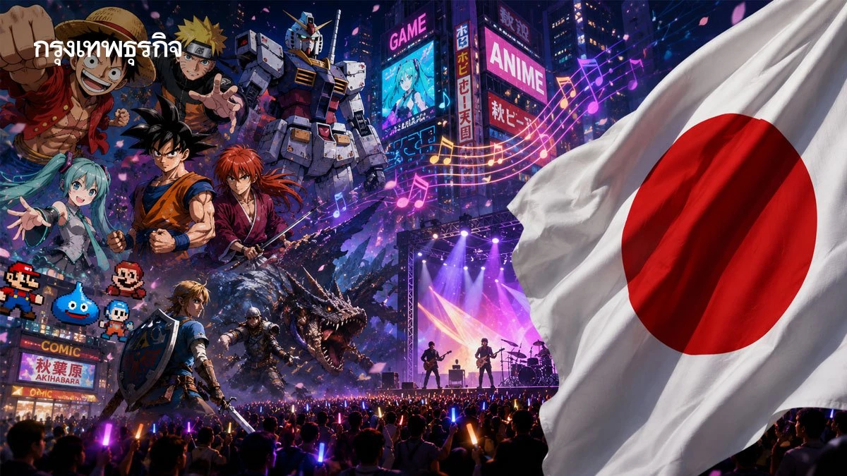 ญี่ปุ่นเล็งอัดฉีดงบเพิ่ม 2 เท่า หนุนอุตฯ อนิเมะ เกม และดนตรี สู่ตลาดโลก