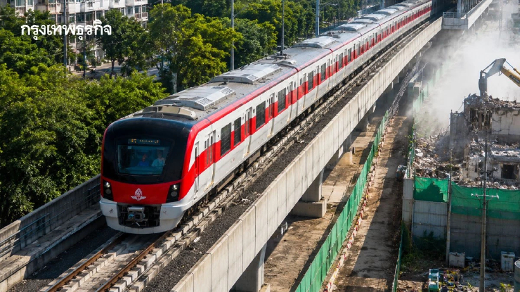 เช็กด่วน! มาตรการเยียวยา 'รถไฟฟ้าสายสีแดง' ลดเวนคืน-คุมฝุ่นเข้ม