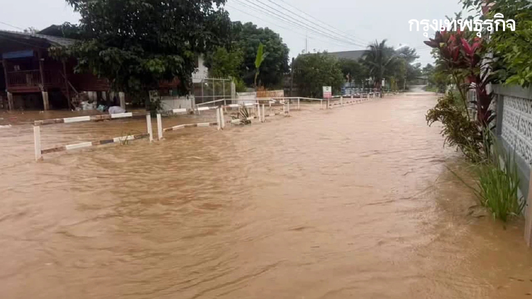 เวียงป่าเป้า น้ำป่าล้น ลำห้วยเวียง ท่วม 2 ชุมชน พบกลุ่มฝนจ่อซ้ำอีก