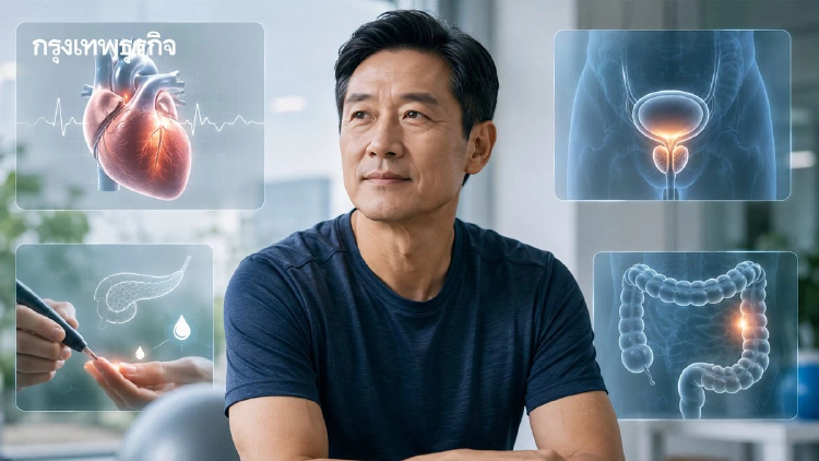 ชายวัย 40+ เช็กด่วน!  4 สุขภาพภัยเงียบที่ต้องรู้ก่อนสาย