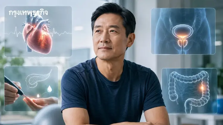 ชายวัย 40+ เช็กด่วน! 4 สุขภาพภัยเงียบที่ต้องรู้ก่อนสาย