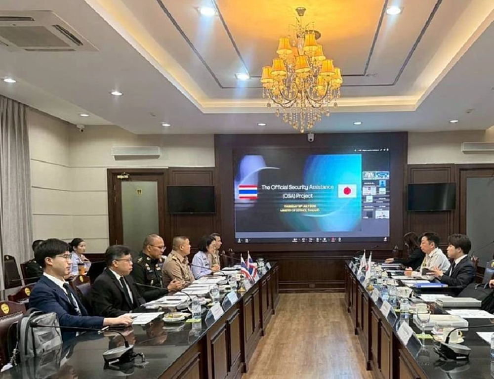 กห.รับมอบเงิน 100 ล้านบาท จากญี่ปุ่น ช่วยเหลือมนุษยธรรม-ภัยพิบัติ โครงการ OSA