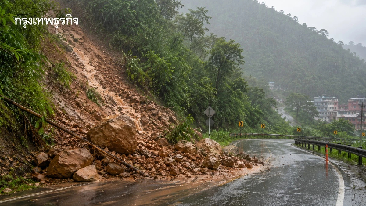 เปิดพิกัดสีส้ม พื้นที่ภาคเหนือ เฝ้าระวังฝนตกหนัก-ดินโคลนถล่ม