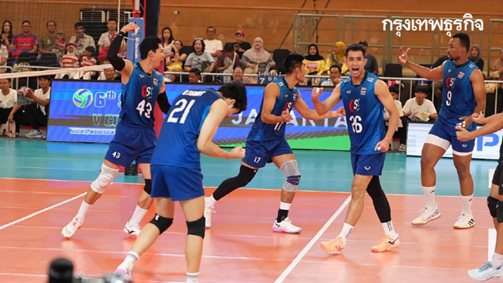 ผลวอลเลย์บอลชาย 'ไทย ชนะ กัมพูชา' 3 เซตรวด เข้ารอบชิง SEA V Cup 2026
