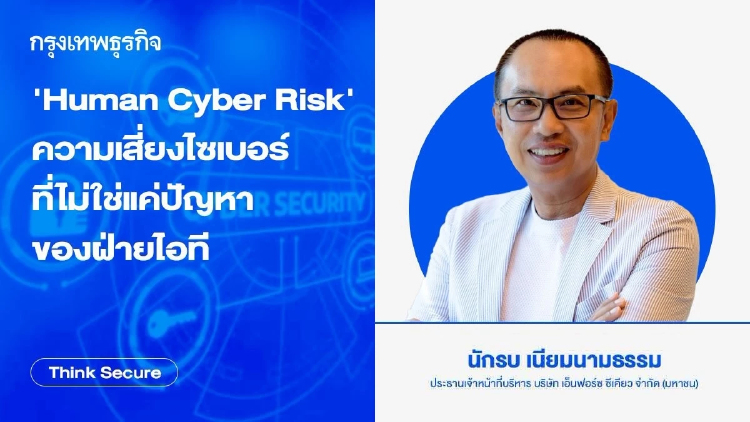 'Human Cyber Risk' ความเสี่ยงไซเบอร์ ที่ไม่ใช่แค่ปัญหาของฝ่ายไอที