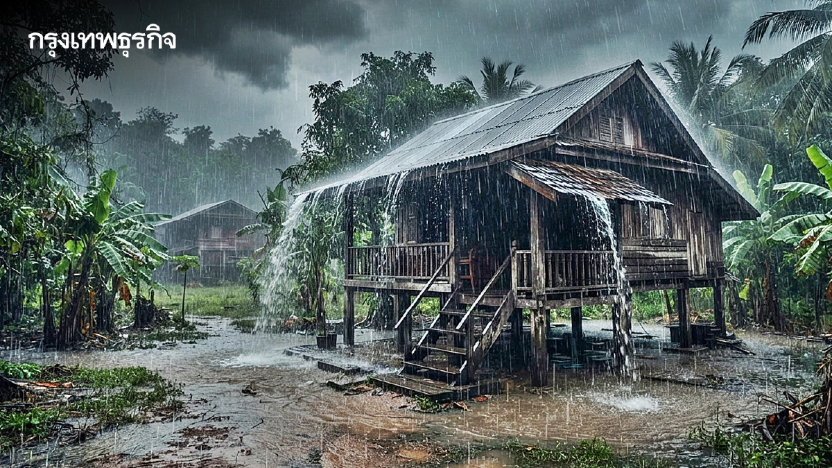 มรสุมแรง อุตุฯ เตือนทั่วไทย ฝนตกหนัก เปิดพิกัดเสี่ยง 13 จว. ระวังน้ำท่วม กทม. มีฝน 60%