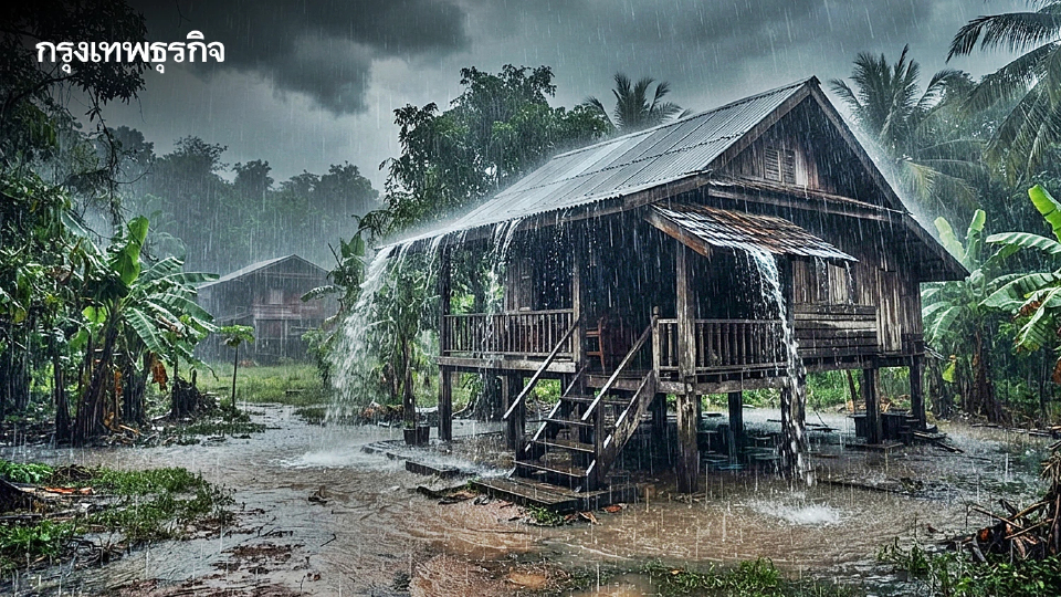มรสุมแรง อุตุฯ เตือนทั่วไทย ฝนตกหนัก เปิดพิกัดเสี่ยง 13 จว. ระวังน้ำท่วม กทม. มีฝน 60%