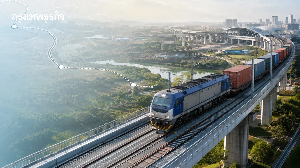 ส่องแนวเส้นทาง 'รถไฟสายใหม่' เชื่อมขนส่ง East - West Corridor