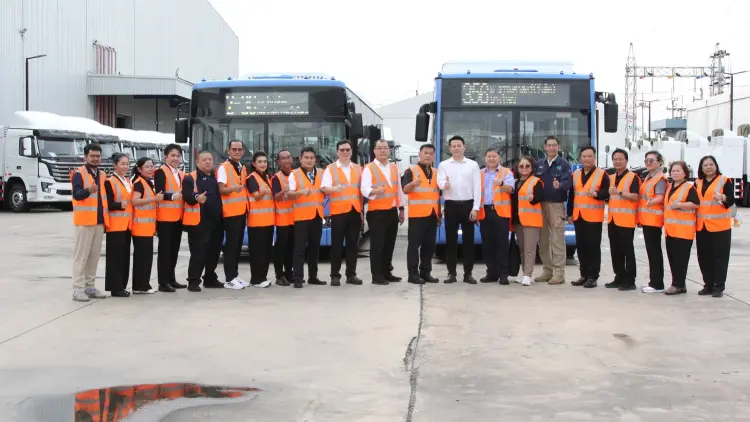 NEX – AAB เปิดบ้านต้อนรับคณะ ขสมก. ตอกย้ำความพร้อมผลิตและประกอบรถโดยสารไฟฟ้า