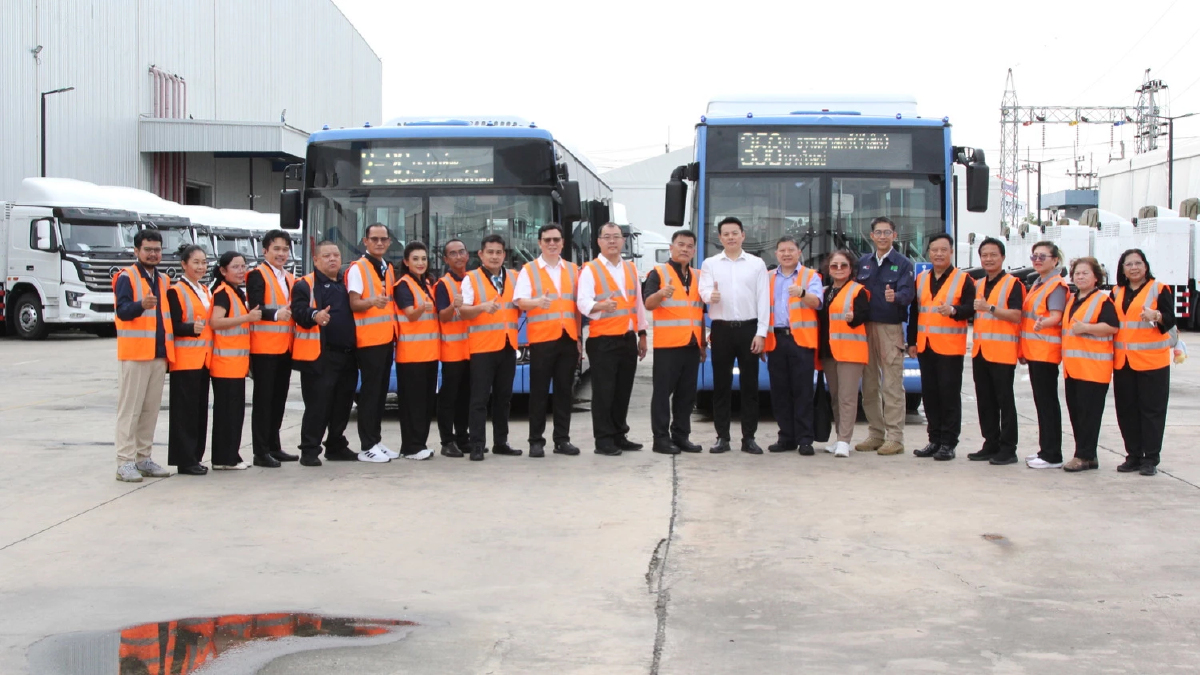 NEX – AAB เปิดบ้านต้อนรับคณะ ขสมก. ตอกย้ำความพร้อมผลิตและประกอบรถโดยสารไฟฟ้า