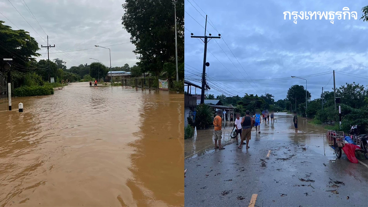 เชียงรายน้ำป่าไหลหลาก อ.ดอยหลวง กรมอุตุฯ เตือน เหนือฝนตกซ้ำ 60%