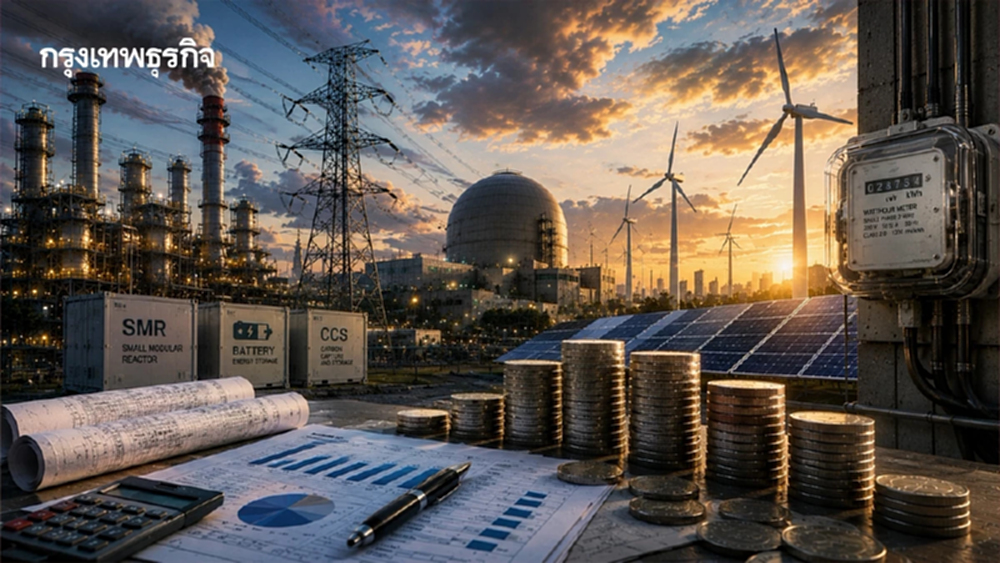 ภาคอุตสาหกรรม เตือนร่าง PDP 2026 เสี่ยงดันค่าไฟ จับตา 'SMR-แบต-CCS' ต้นทุนสูง