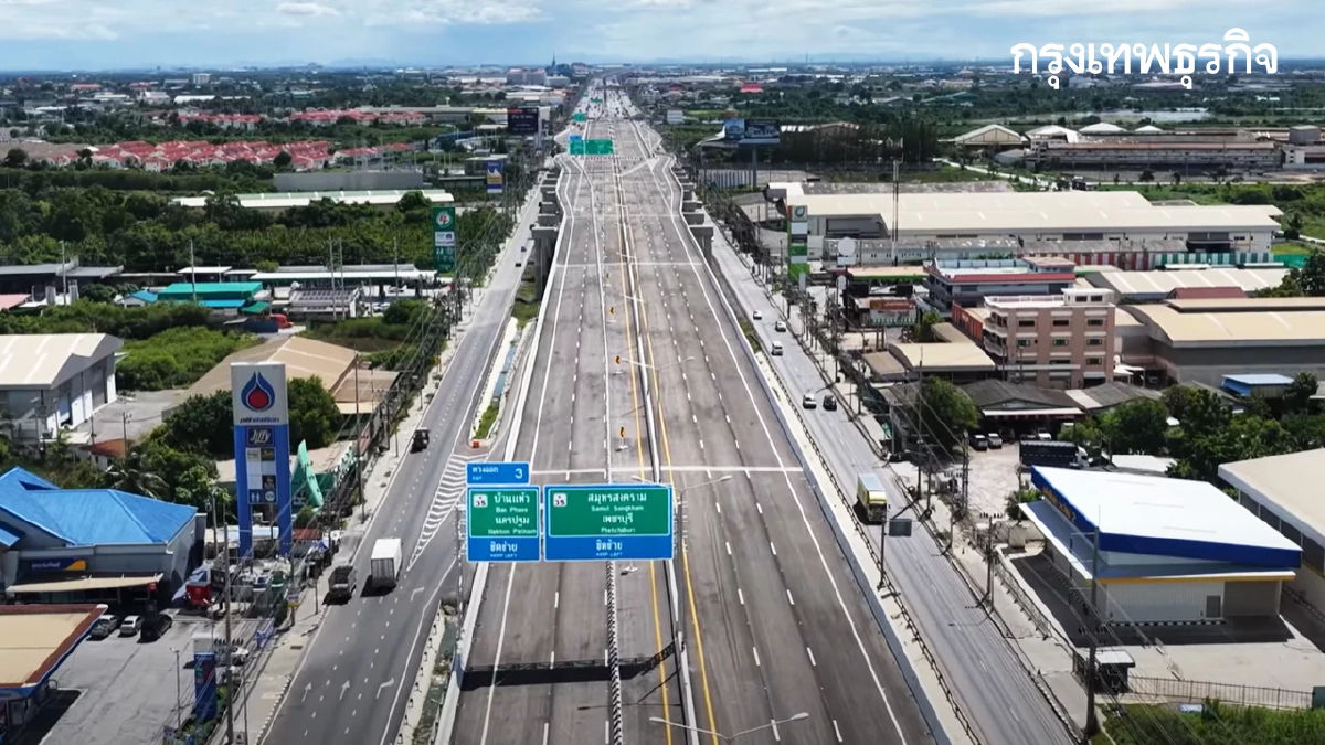 เปิดวิ่งฟรี ศุกร์นี้ มอเตอร์เวย์ M82 บนถนนพระราม 2 ตลอดสาย 25 กม.