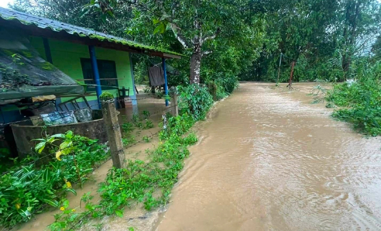 เปิด 5 พื้นที่เสี่ยง ทองผาภูมิ ฝนตกหนัก ปภ. เตือน น้ำป่า-ดินถล่ม