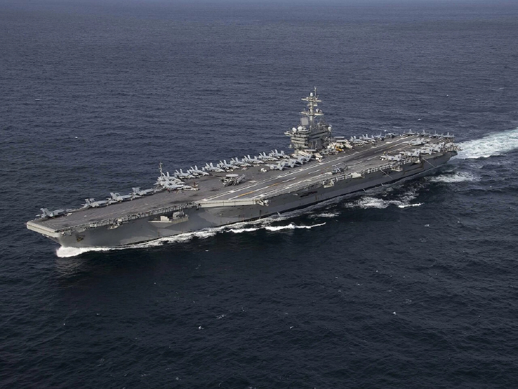 เรือ USS Abraham Lincoln สหรัฐ แวะพักไทย ทร. แจง ฟื้นฟูกำลังพล ไม่โยงสถานการณ์ใด