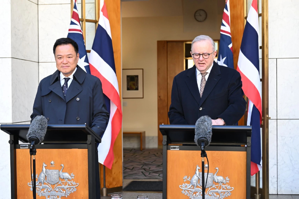 นายกฯไทย-ออสเตรเลีย แถลงความร่วมมือรอบด้าน ผลักดันเศรษฐกิจ-หนุนไทยเข้า OECD