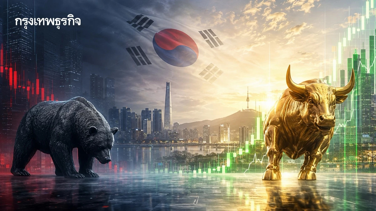 จาก 'หมี' กลับคืนสู่ 'กระทิง' ตลาดหุ้นเกาหลีใต้วิ่งแรง 23% ใน 10 วัน