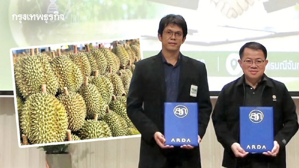 สมาคมทุเรียนผนึก ARDA ลุยวิจัย 5 ปี ดันมาตรฐานส่งออกโลก