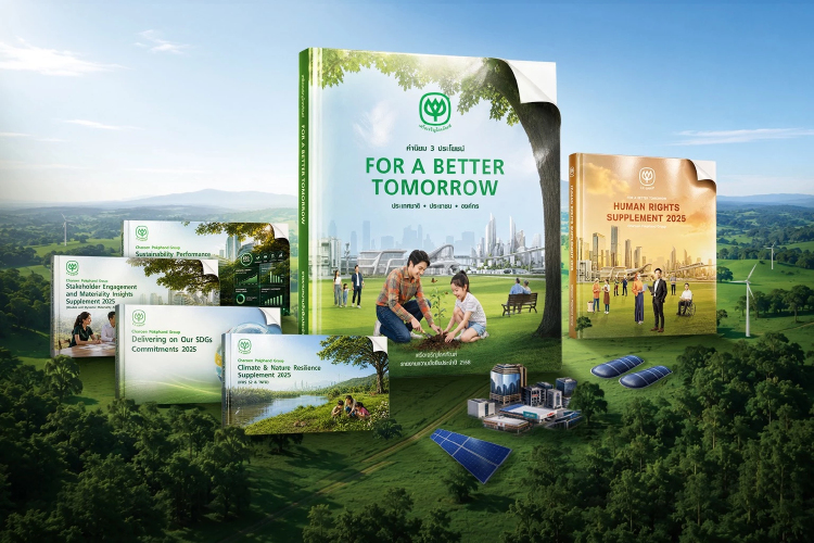 ซีพี ชู Sustainability Report เปลี่ยนเป้าหมายสู่ผลลัพธ์ ลด Scope 3 ลง 9.39%