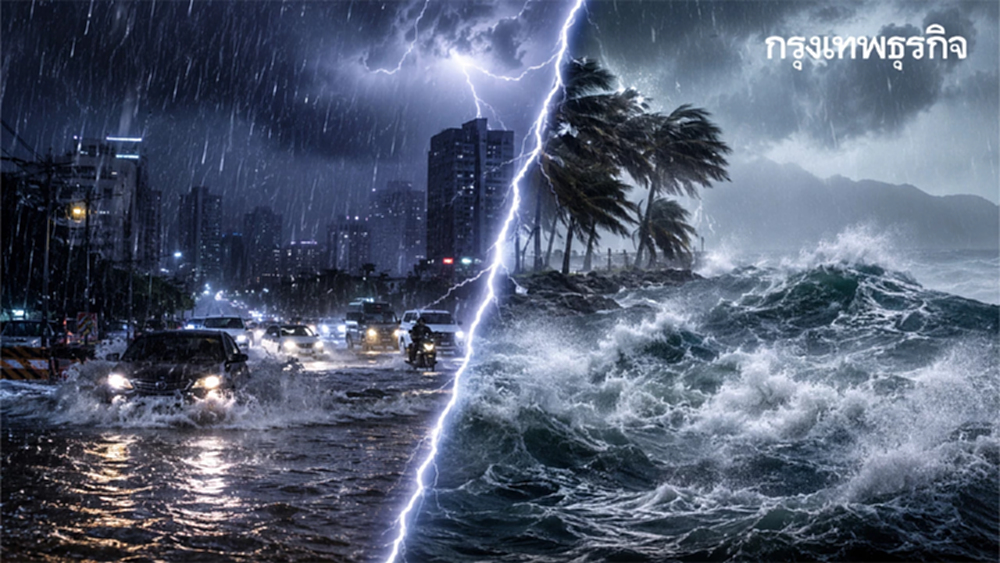 กรมอุตุฯ ประกาศล่าสุด ฉ.7 ฝนตกหนัก 38 จังหวัด ทะเลคลื่นสูง 4 เมตร