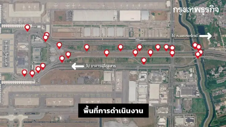 สนามบินสุวรรณภูมิ ปิดเบี่ยงจราจร 7 เดือน เช็กเส้นทาง ระวังตกเครื่อง